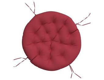 Rond Zitkussen Ø 100x11 cm Oxford Stof Wijnrood - 45% Korting