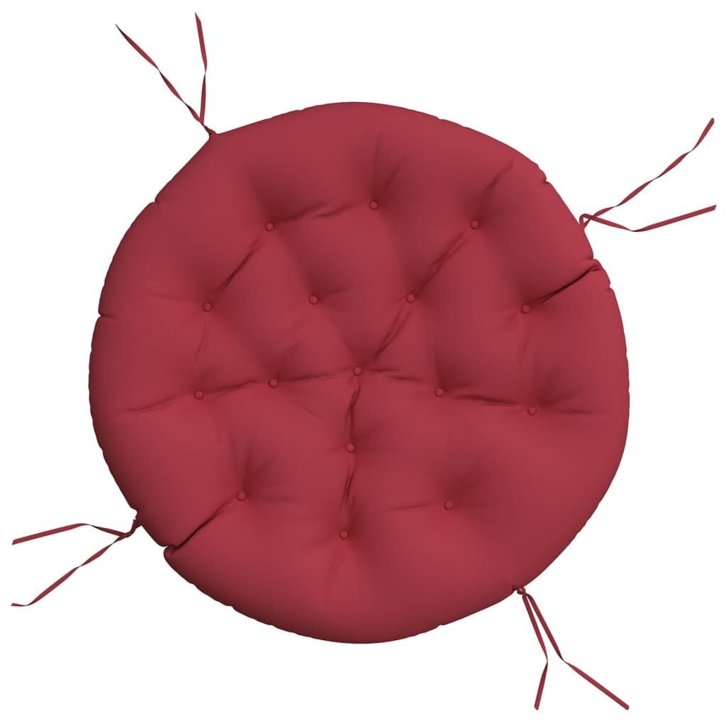 Rond Zitkussen Ø 100x11 cm Oxford Stof Wijnrood - 45% Korting