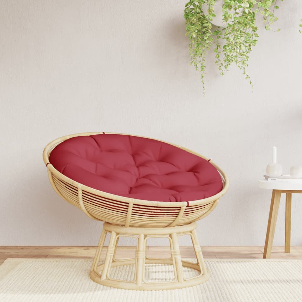 Rond Zitkussen Ø 100x11 cm Oxford Stof Wijnrood - 45% Korting