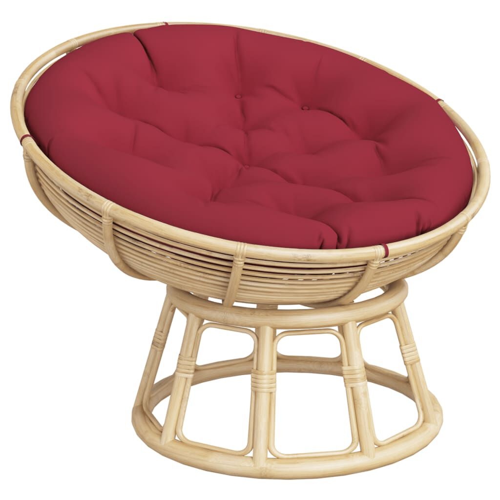 Rond Zitkussen Ø 100x11 cm Oxford Stof Wijnrood - 45% Korting