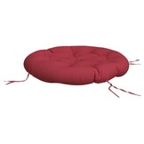 Rond Zitkussen Ø 100x11 cm Oxford Stof Wijnrood - 45% Korting