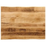 Tafelblad Mangohout Natuurlijke Rand 80x60cm - 34% Korting