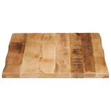 Tafelblad Mangohout Natuurlijke Rand 80x60cm - 34% Korting