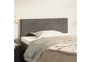 Hoofdbord Fluweel Donkergrijs 100x5x78/88 cm - 34% Korting