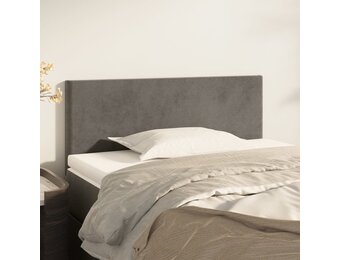 vidaXL Hoofdbord 100x5x78/88 cm fluweel donkergrijs