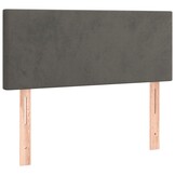 Hoofdbord Donkergrijs Fluweel 100x5x78/88 cm - 55% Korting