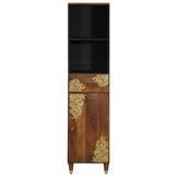 vidaXL Badkamerkast Honingbruin 38 x 33 x 160 cm Massief Mango Hout