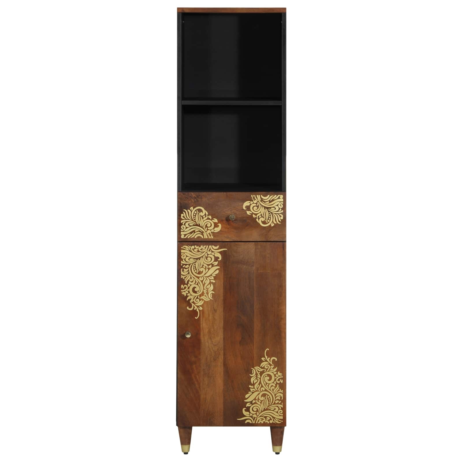 vidaXL Badkamerkast Honingbruin 38 x 33 x 160 cm Massief Mango Hout