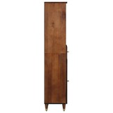 vidaXL Badkamerkast Honingbruin 38 x 33 x 160 cm Massief Mango Hout