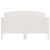 Wit Grenenhouten Bedframe met Hoofdbord (140x190 cm) - 54% Korting!