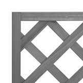 Plantenbak met latwerk Vurenhout Grijs - 33% Korting