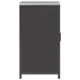 vidaXL Keukenopslag Kast HATTEM Zwart 60 x 50 x 92 cm Staal