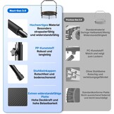 MERACH Mini-trampoline voor volwassenen, 102 cm/122 cm, indoor-trampoline met verstelbare handgreep voor stille training, 4 voet opvouwbare trampoline, maximale belasting 150 kg