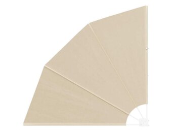 vidaXL Balkon Privacy Scherm Beige 140 x 140 cm Stof