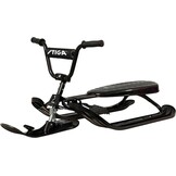 STIGA Snowracer Curve SX - Robuuste slee met BMX-stuur, stalen frame, rem en lier - stuurslee voor kinderen vanaf 7 jaar en volwassenen, max. 90 kg