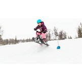 STIGA Snowracer Curve SX - Robuuste slee met BMX-stuur, stalen frame, rem en lier - stuurslee voor kinderen vanaf 7 jaar en volwassenen, max. 90 kg