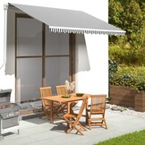 Vervangingsdoek Luifel Antraciet/Wit 3,5x2,5m - 34% Korting