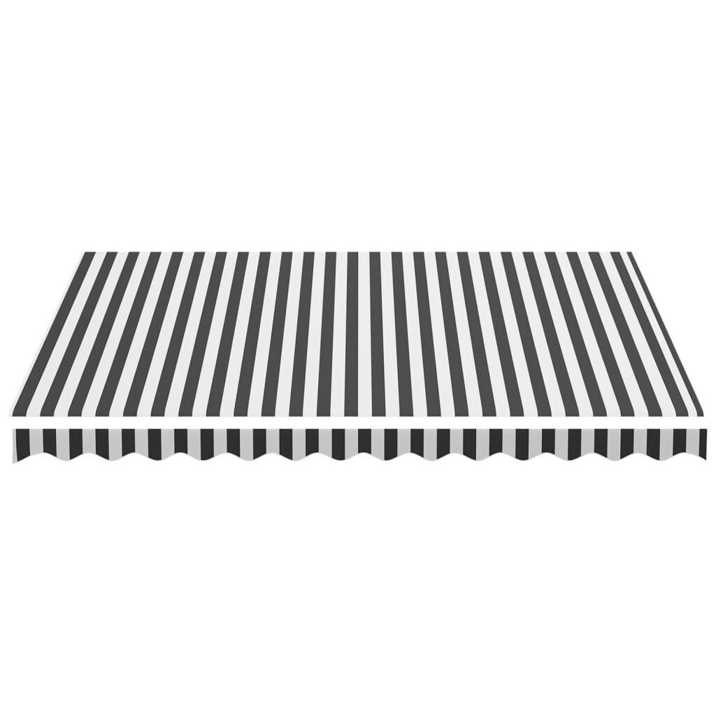 Vervangingsdoek Luifel Antraciet/Wit 3,5x2,5m - 34% Korting