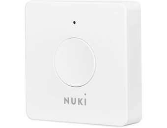 Nuki Opener, elektronische deuropener voor meergezinswoningen, slimme deurslot, bedient de deuropener van de intercominstallatie met de smartphone, Nuki Bridge vereist, wit