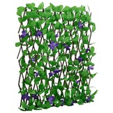vidaXL Kunstplant klimop op latwerk uittrekbaar 180x70 cm groen