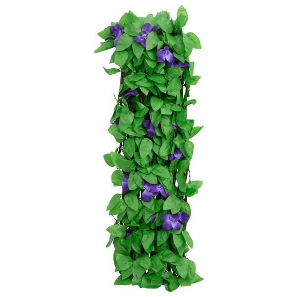 vidaXL Kunstplant klimop op latwerk uittrekbaar 180x70 cm groen