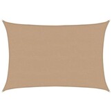vidaXL Zonnezeil 160 g/m² 5x6 m HDPE taupe
