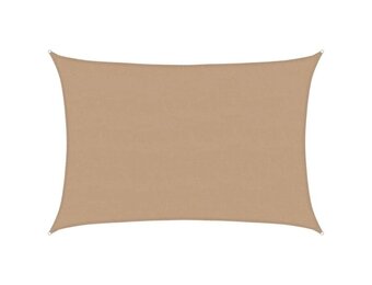 vidaXL Zonnezeil 160 g/m² 5x6 m HDPE taupe