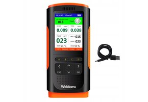 Luchtkwaliteitsmeter UP900 voor Binnen | Meet PM2.5, PM10, HCHO & TVOC | 34% Korting