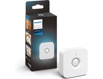 Philips Hue Bewegingssensor - Activeer Je Hue Lampen Bij Beweging - met Ingebouwde Lichtsensor - Overal Eenvoudig te Bevestigen - Verbind met Bridge