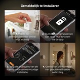 Philips Hue Bewegingssensor - Activeer Je Hue Lampen Bij Beweging - met Ingebouwde Lichtsensor - Overal Eenvoudig te Bevestigen - Verbind met Bridge