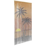 Bamboe Insectengordijn Palmprint 100x200 cm - 34% Korting!