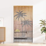 Bamboe Insectengordijn Palmprint 100x200 cm - 34% Korting!