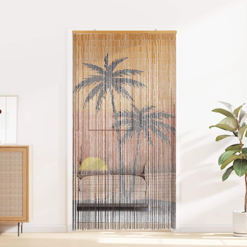 Bamboe Insectengordijn Palmprint 100x200 cm - 34% Korting!