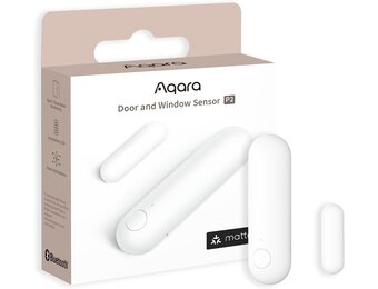 Aqara Deur en Raam Sensor P2, Matter over Thread, vereist Thread, contactsensor met alarm op afstand en lokale automatisering, ondersteunt Apple Home, Google Home, Alexa en SmartThings