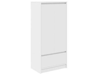 vidaXL Kast met lade 55,5x34x119,5 cm spaanplaat wit