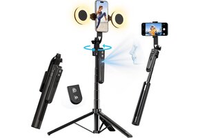 Selfiestick Statief met Gezichtsherkenning - 65% Korting!