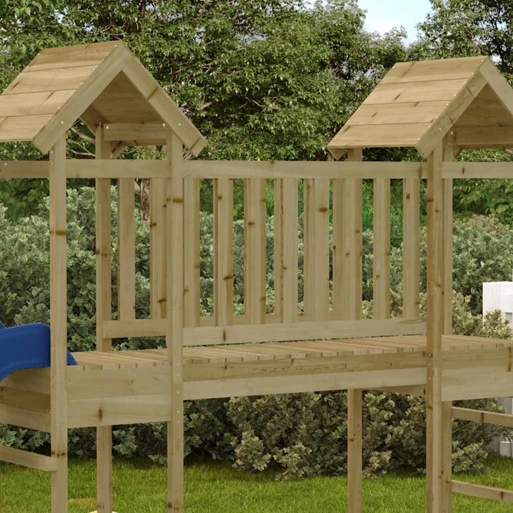 Houten Speelbrug voor Kinderen - 45x107,5x79 cm Grenenhout - 58% Korting
