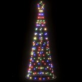Kleurrijke LED Kerstboom 200 LEDs 182 cm - 85% Korting