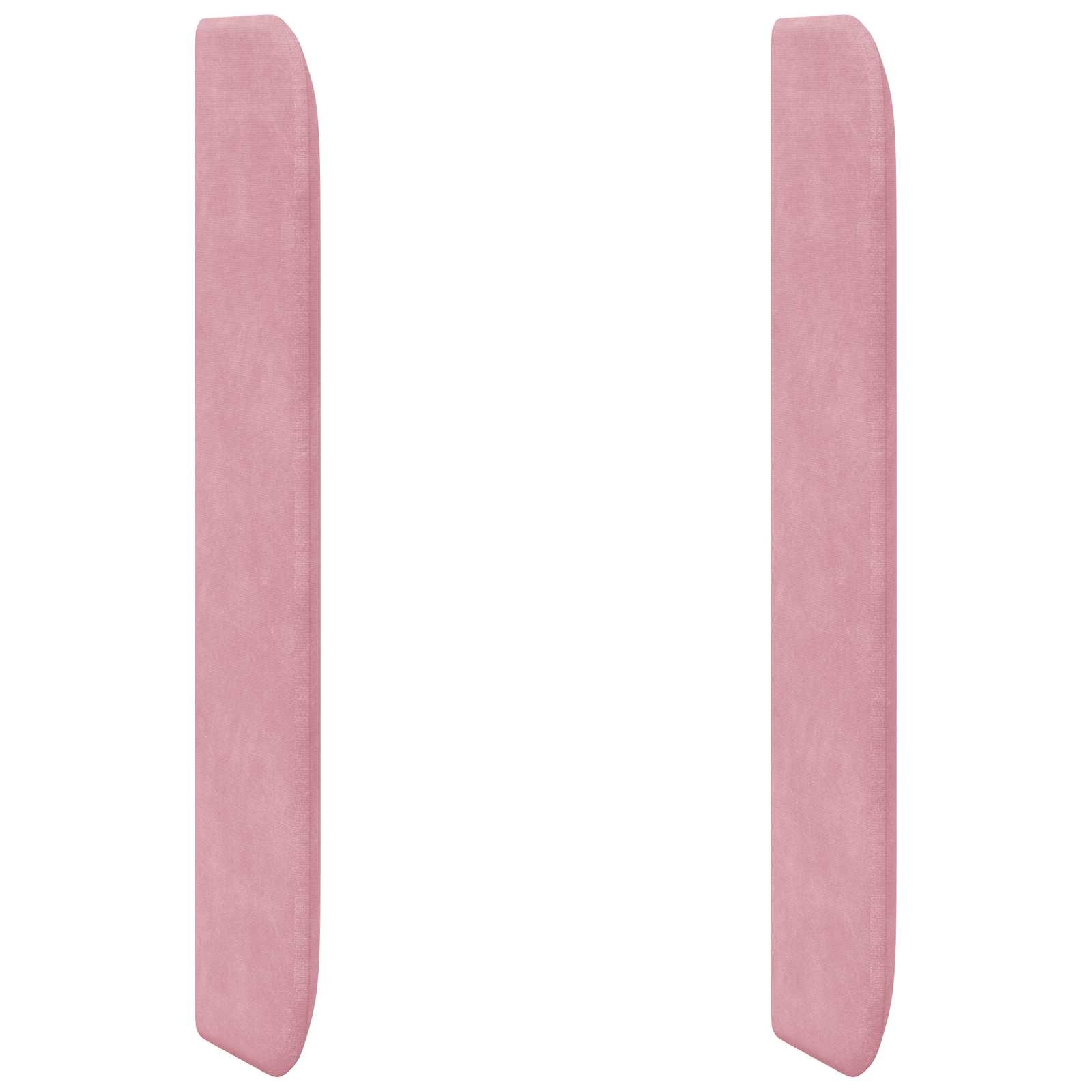 vidaXL Hoofdbord Oor Roze Fluweel - 33% Korting