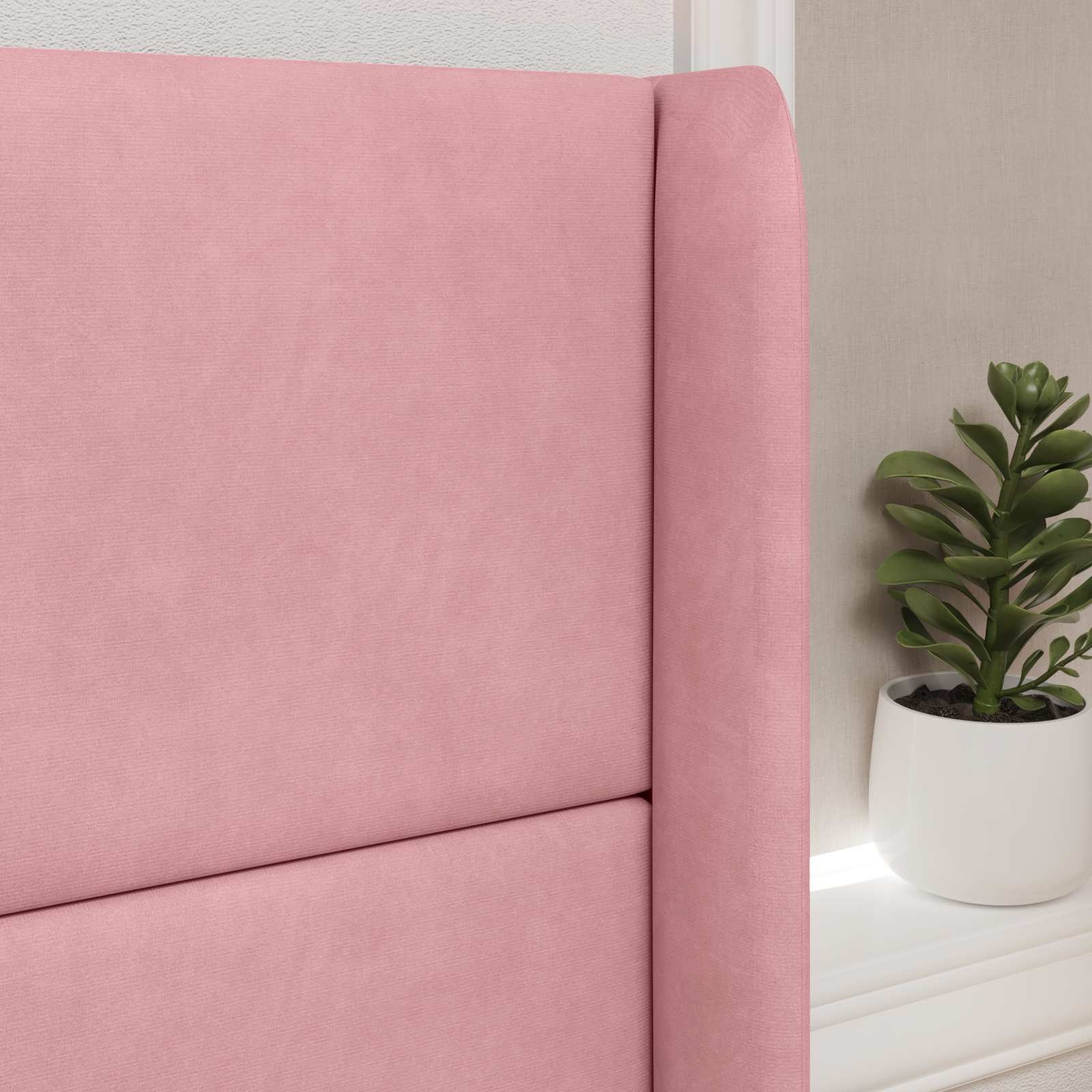 vidaXL Hoofdbord Oor Roze Fluweel - 33% Korting