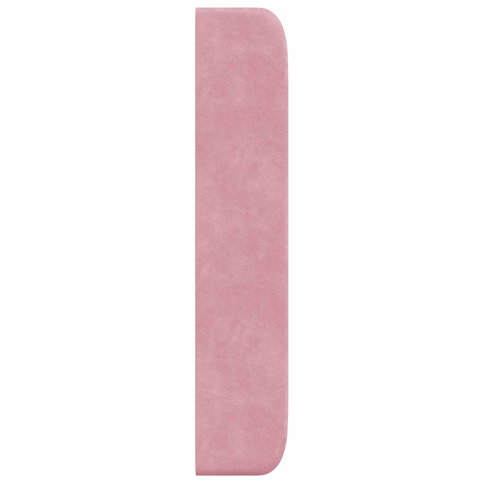 vidaXL Hoofdbord Oor Roze Fluweel - 33% Korting