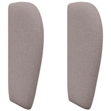 vidaXL Hoofdbord Taupe Stof - 32% Korting