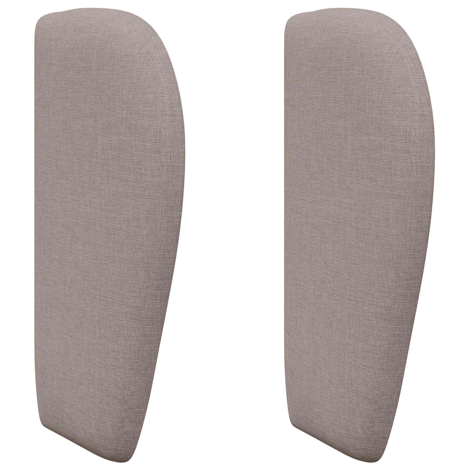 vidaXL Hoofdbord Taupe Stof - 32% Korting