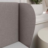 vidaXL Hoofdbord Taupe Stof - 32% Korting