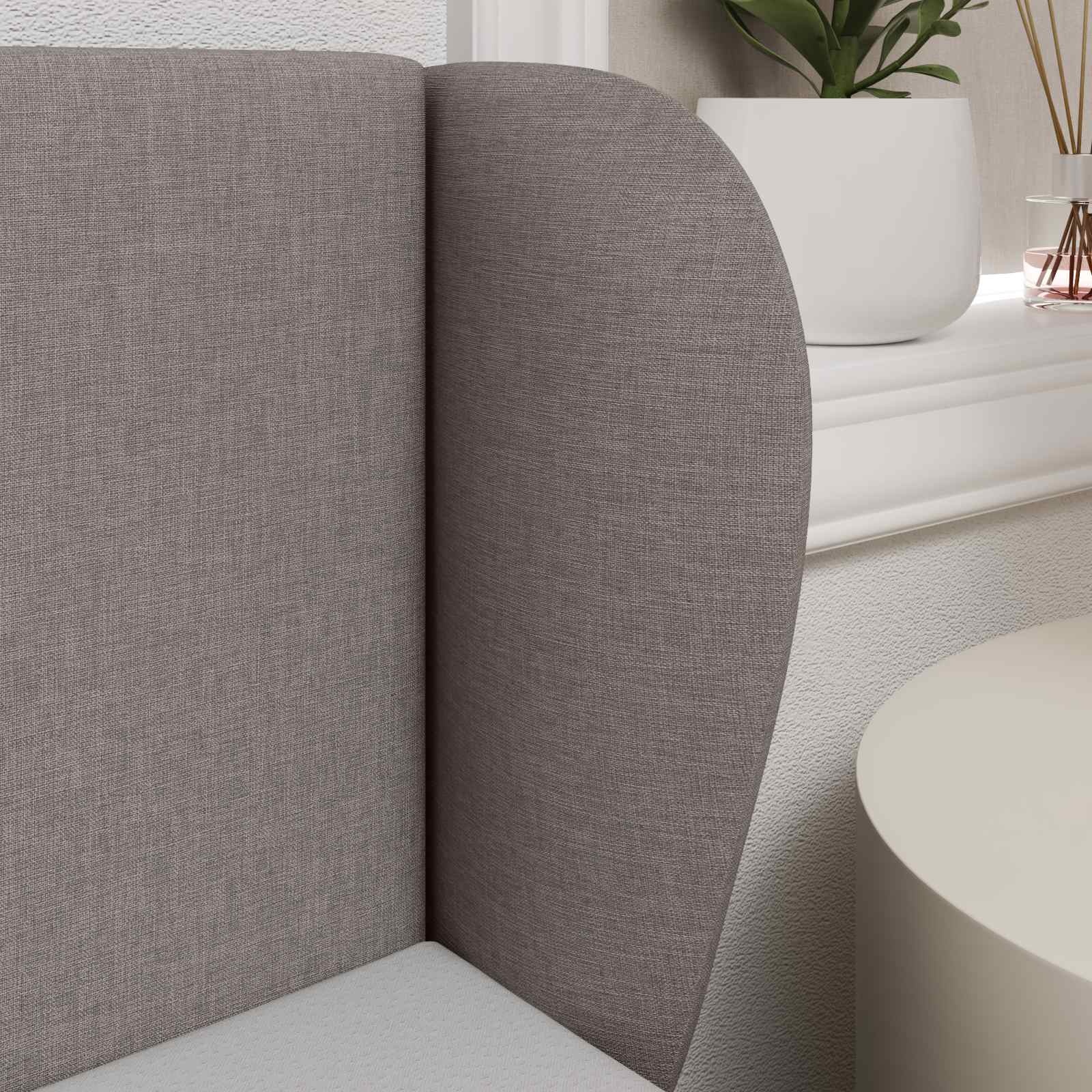 vidaXL Hoofdbord Taupe Stof - 32% Korting