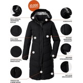 G.I.G.A. DX Gw 61 Wmn Qltd Ct dames Gewatteerde jas/functionele jas in donslook met afritsbare capuchon
