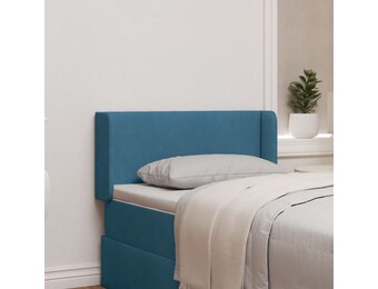 Blauw Fluwelen Hoofdbord Oor - 40,5 x 40,5 x 4 cm - 33% Korting