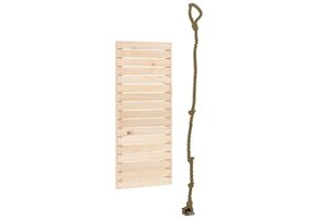 Klimwand met Touw Grenenhout - 34% Korting