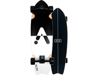 ACTA Surfskate Seaweed 81 cm 31"- 7-laags esdoorn surfplank - ideaal voor beginners en gevorderden - voor pumptrack, cruising en urban carving (Upside Down)