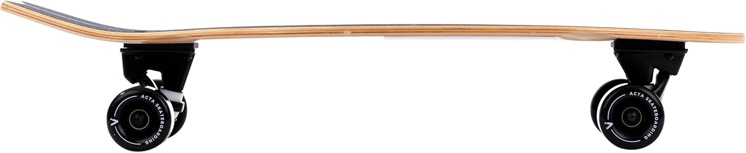 ACTA Surfskate Seaweed 81 cm 31"- 7-laags esdoorn surfplank - ideaal voor beginners en gevorderden - voor pumptrack, cruising en urban carving (Upside Down)